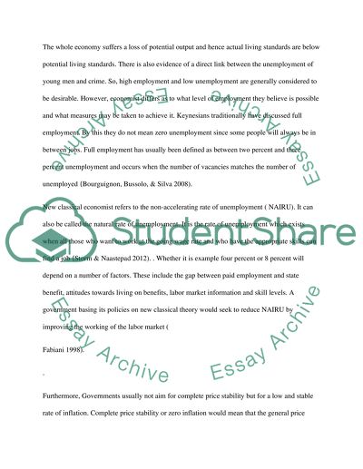 Macroeconomic Objectives of the UK Govenment Economic Policy