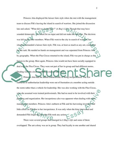 A Bugs Life: A Sociological Viewpoint