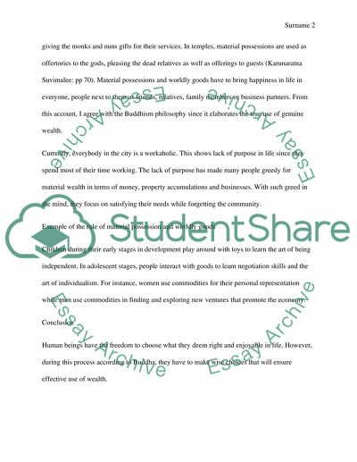 Prosperity and Happiness the Buddhist View