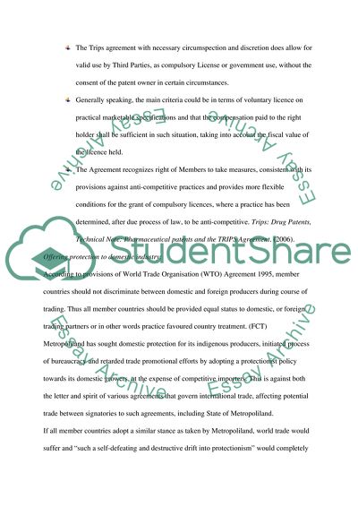 Main Issues in the Metropolitan Case
