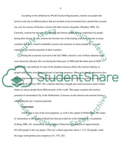 Analysis of Tourism in Amsterdam