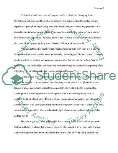 Caffeine Addiction and its Impacts