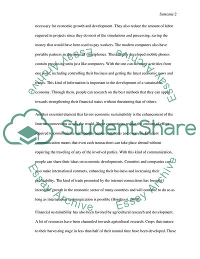 Contemporary Society and Sustainability