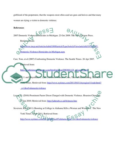 INVESTIGATE A FAMILY VIOLENCE TOPIC AT A NATIONAL LEVEL