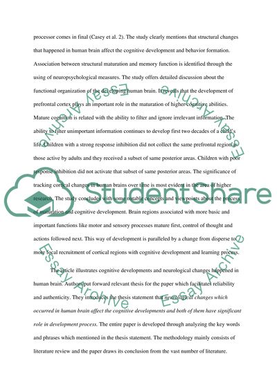 What We Learned About Cognitive Development