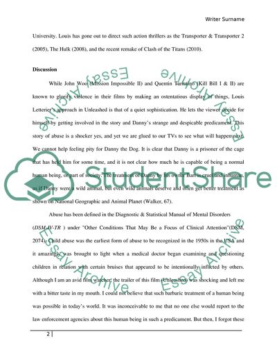 Abuse in the Movie Unleashed