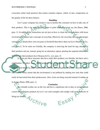 Eco-friendly textile production