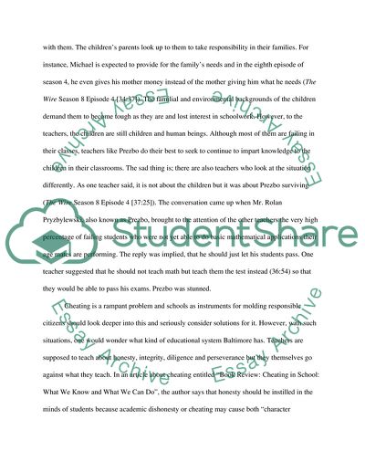 Eradicating Cheating in the Educational System