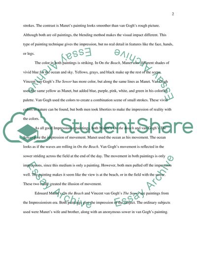 Manets On the Beach and Vincent van Goghs The Sower