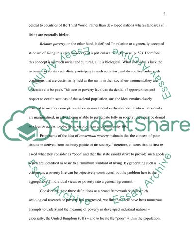 Behaviour and Attitudes of the Poor as the Major Reasons for the Continuation of Poverty