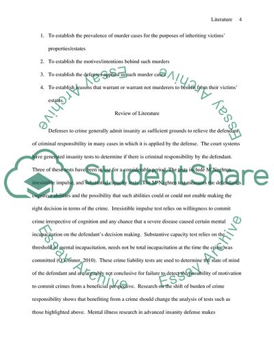 The Murderers Benefitting From their Victims Estates