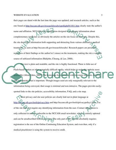 EVALUATING A WEBSITE FOR CREDIBILITY