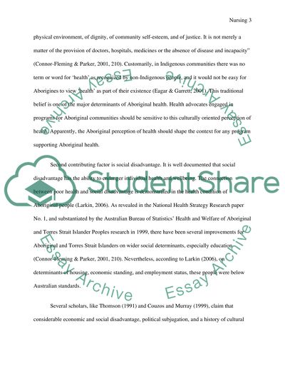 The Current Health Status of Aboriginal Australian Population