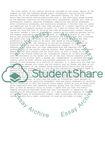 Business - Discussion and Participation Questions