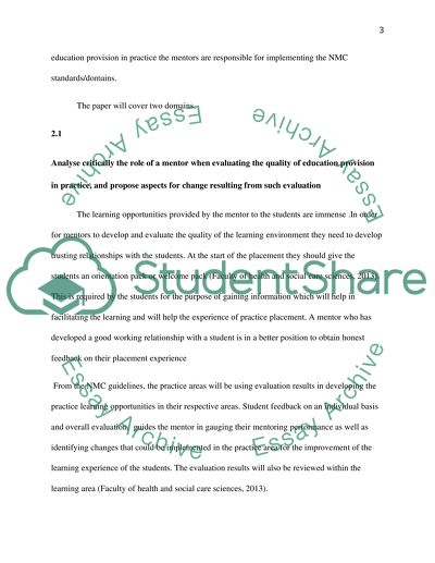 The Role of a Mentor