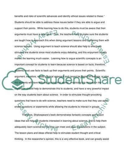 Planning Science Lessons