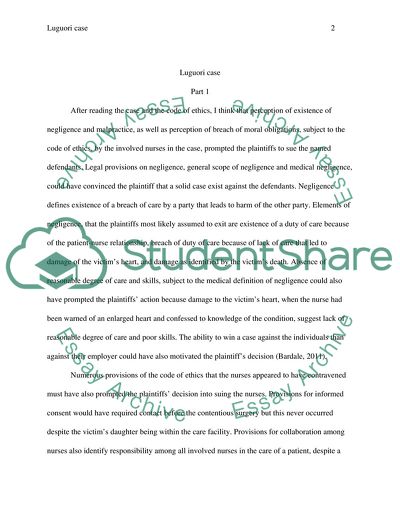 Definition of Nursing in the Code