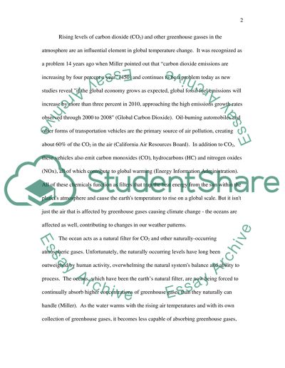 Greenhouse Gases and Climate Change