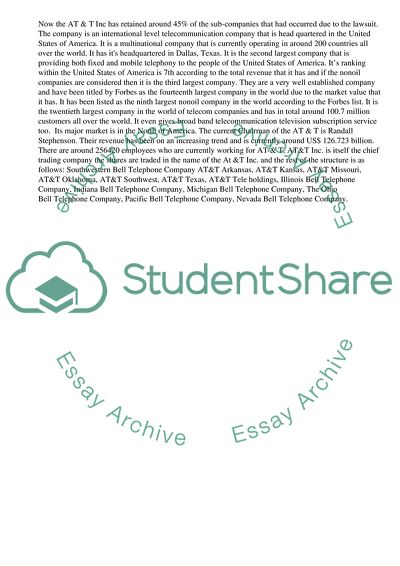 Current Business Opportunities of AT&T Inc