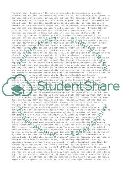Sharpening Skills Beyond the Economics Knowledge