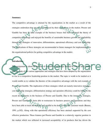 International Business Management - Procter and Gamble