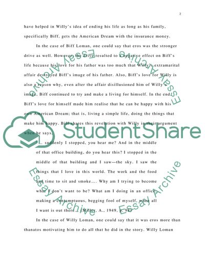 Analysis of Death of a Salesman by Miller