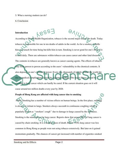 Smoking and Its Effects: How can Smoking be Discouraged