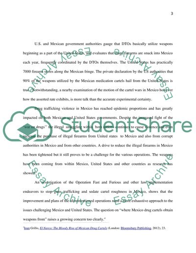 Where do the mexican drug cartels obtain their weapons from