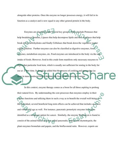 The Positive Effects of Enzymes
