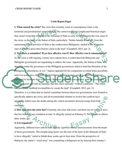 What Caused the Crisis