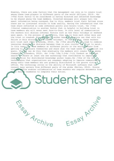 Managing Globally Distributed Teams