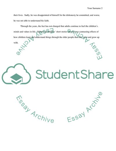 The Chase by Annie Dillard and Salvation by Langston Hughes