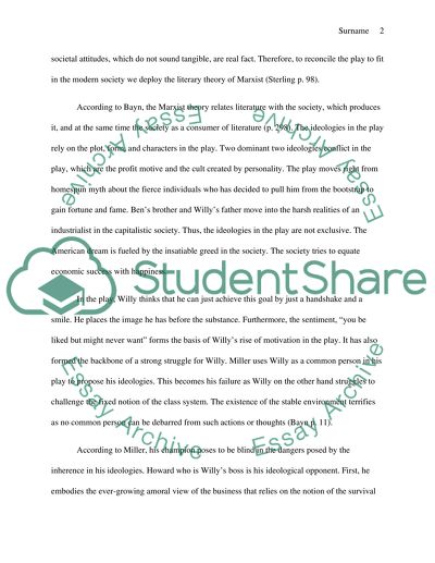 The death of the salesman