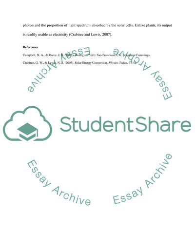 Photosynthesis and Semiconductor