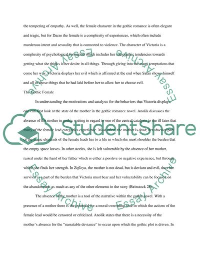 The Evil of Victoria in Zofloya