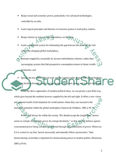 Modern Political Ideas: The Basic Insights of the Third Way