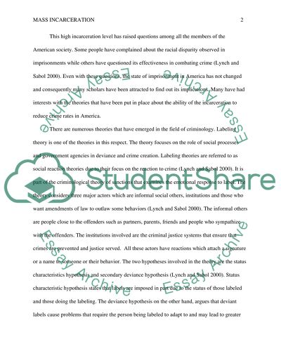 Utility and Consequences of Mass Incarceration