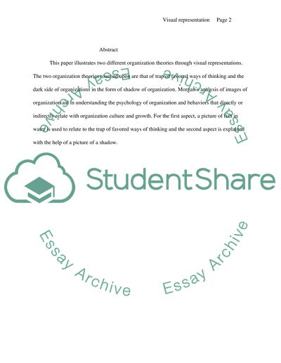 Visual Representations of Organization Theory