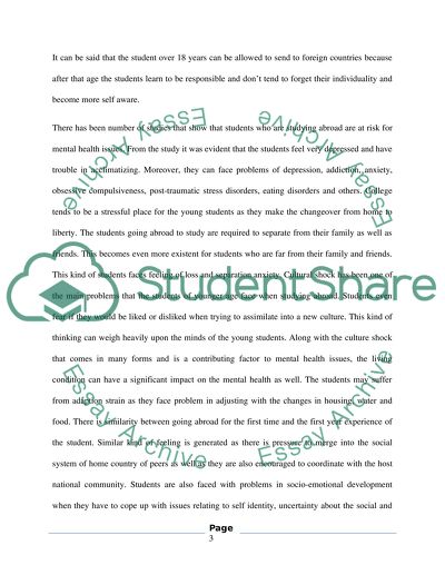 To study at a young age in abroad