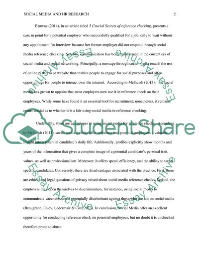 Crucial Secrets of Reference Checking by Browne