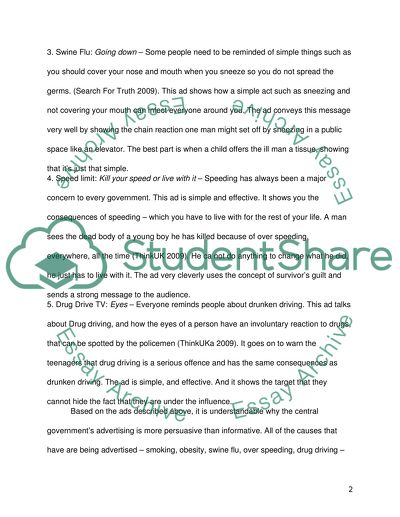 Central government advertising campaigns are designed to persuade rather than to inform citizens about policy