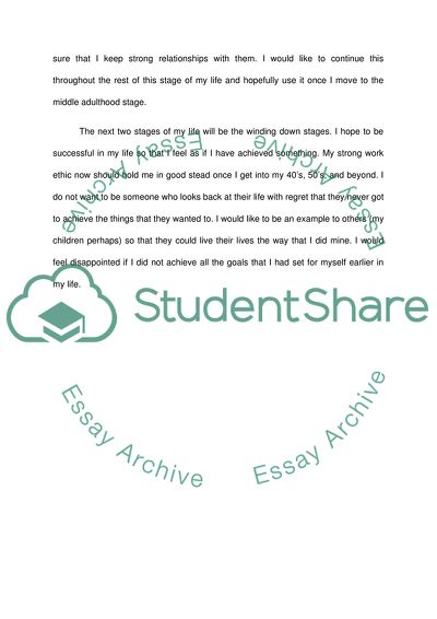 Reflection paper. Ericksons psychological stages