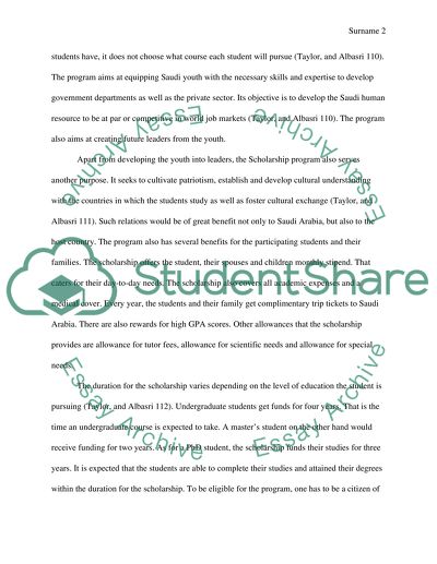 King Abdullah Scholarship Program