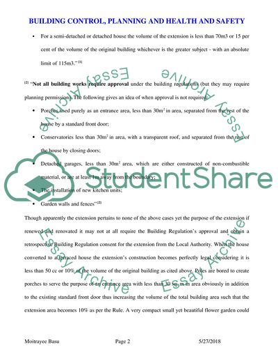 Building Control, Planning and Health and Safety