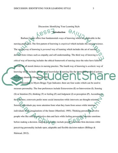 Effective Learning and Understanding of Each Learners Preferred Learning Style