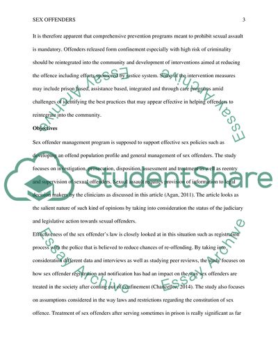 Sex Offender Management Program