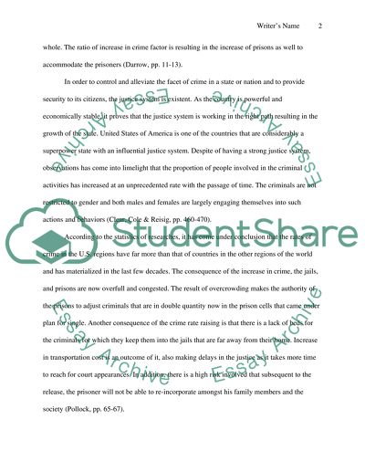 Proposal Argument - Overcrowded Prisons