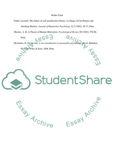 Theory of Self Actualization