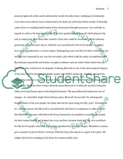 Why is Beowulf the Ideal hero