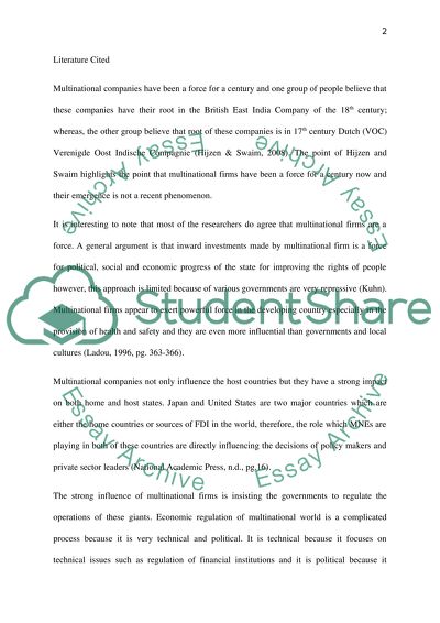 Multinational Firms are a Force for Progress